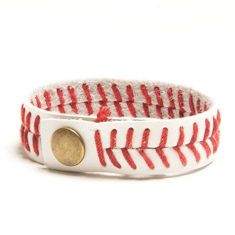 Chalktalk sports. Authentic Baseball Leather Bracelet With Slider - Custom Text. $17.99. Shop our baseball bracelets for a durable, leather gift for any player! Add a personalize engraving for a showstopping gift bound to make any baseball lover smile! 
