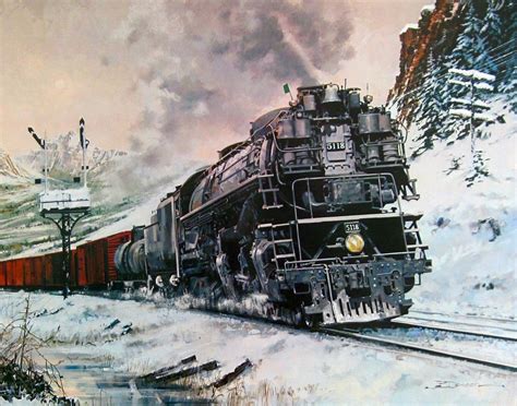 Challenger 4 6 6 4. In Whyte notation, a 4-6-6-4 is a railroad steam locomotive that has four leading wheels followed by six coupled driving wheels, a second set of six driving wheels and four trailing wheels. 4-6-6-4's are commonly known as Challengers. 