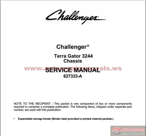 Challenger terra gator 3244 chassis service manual download. - Music an appreciation instructors manual test bank.