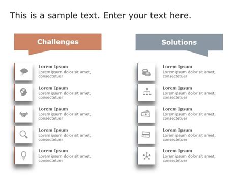 Challenges And Solutions List Powerpoint Powerpoint Templates Powerpoint Powerpoint Slide Templates