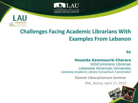 Challenges Facing Academic Librarians With Examples From …