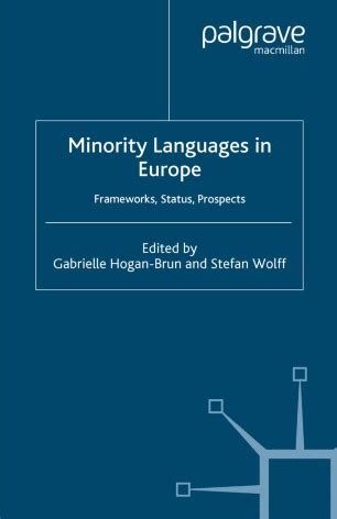 Challenges of Minority Languages SpringerLink