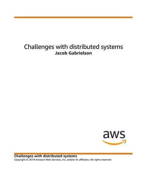 Challenges with Distributed Systems