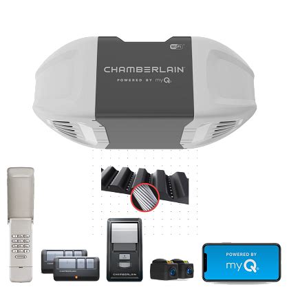 Chamberlain's NEW model B4613T garage door opener has everything one would need. This opener has a battery backup. Open and close the garage door even when....