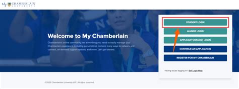 Chamberlain Student Portal Login. The Chamberlain Current Student Portal is a platform specially created by Chamberlain University to ensure that their students have access to different online academic resources of the institution. A lot of students of the institution have been complaining about how they can have access to …. 