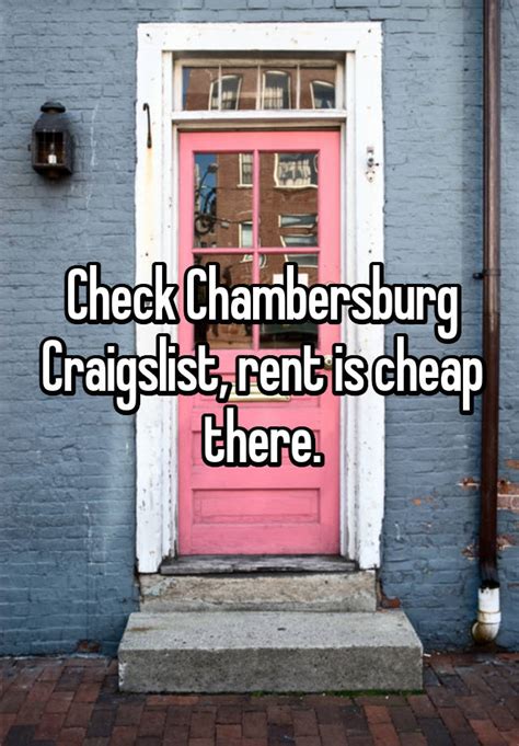 Chambersburg pa craigslist. craigslist provides local classifieds and forums for jobs, housing, for sale, services, local community, and events 