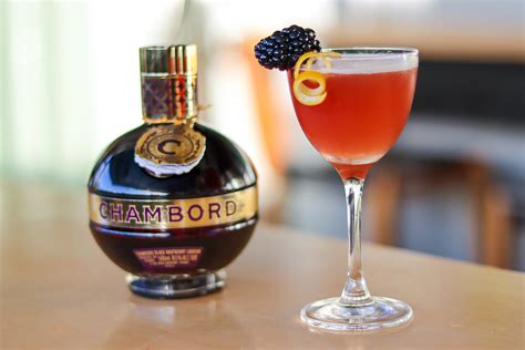 Chambord cocktails. Step-by-Step Instructions. Step 1: Add the vodka and Chambord raspberry liqueur to a cocktail shaker. Step 2: Add the cranberry and lime juice along with a pinch of edible glitter, if using. Add ice and shake until well chilled. Strain into a martini cocktail glass and top with sparkling rosé. 