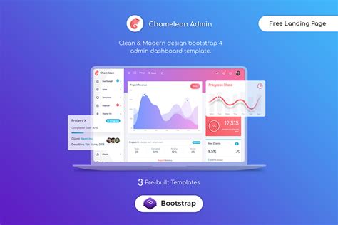 Chameleon Admin Modern Bootstrap 4 WebApp & Dashboard HTML Template + UI Kit Free Download