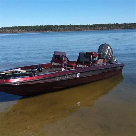 Champion bass boats for sale. 17 150 Evinrude. E-Tec HO. Listed 9/18/23P. Raker prop, manual jackplate, HB Helix 5 Gen3, Garmin Echo 500C, SeaStar hydraulics, keel guard. 19' boat in great shape, drives like a Champion, handles rough water. Motor has 10 year warranty with 4 years remaining. Call John: 270-202-2121 or email for more details. 