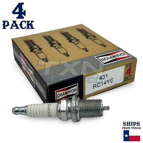 Champion spark plug cross reference.  Copper core center electrode allows for incr...