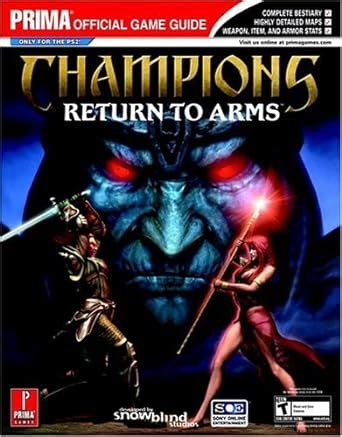 Champions return to arms prima official game guide. - Sony ericsson g900 user guide file.