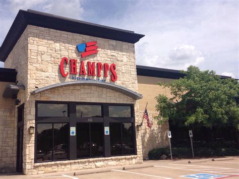 Champs restaurant. 4146 South Carrier Parkway(I-20 & Carrier Parkway; Fitness Connection Shopping Center)(972) 263-6969. 