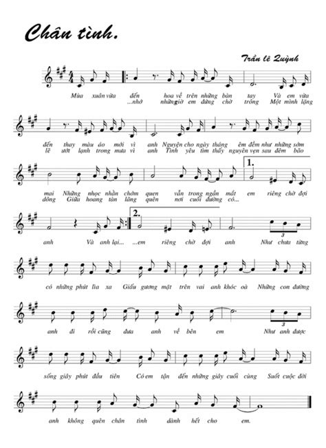 Chan Tinh Sheet music for Piano (Solo) Musescore.com