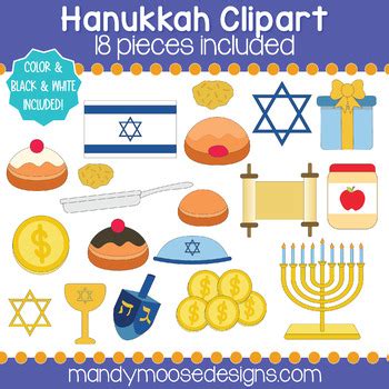 Chanakah Clipart Teaching Resources TPT