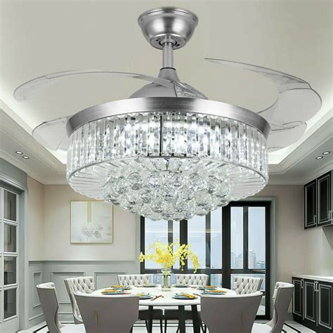 Flush Mount Ceiling Fan with Light, 22" Modern Crystal Chandelier Ceiling Fan with Smart 4-Light Color Change, Luxury LED Ceiling Fan, Low Profile Ceiling Fan for Bedroom (Gold) $24999. Save $30.00 with coupon. FREE delivery Mon, Oct 16. . 