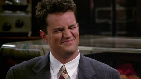 Chandler bing friends. Oct 29, 2023 · He played Chandler Bing, a statistical analyst who used sarcasm and one-liners. The show was a blockbuster, dominating prime time alongside "Seinfeld." It ran for 10 seasons, from 1994 to 2004. 