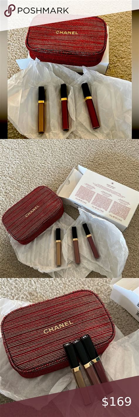 Chanel Lip Gloss Trio Holiday Set 2022