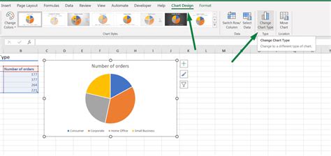 Change Chart Type Excel