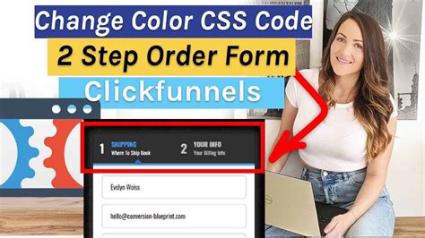Change Colors on 2 Step Order Form Clickfunnels Copy & Paste CSS Code