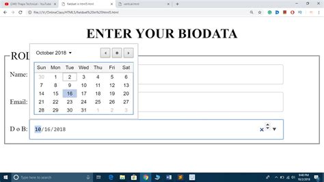 Change Date Format In Html5