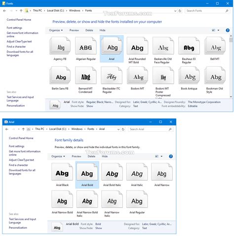 Change Default System Font in Windows 10 Tutorials