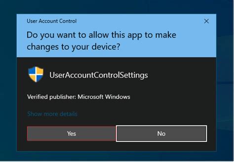 Change Enable Disable User Account Control Uac Settings