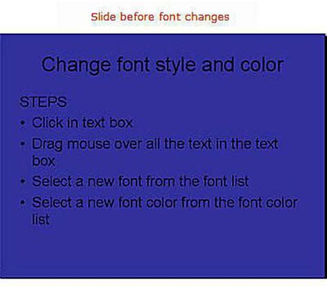 Change Font Colors and Styles on PowerPoint Slides