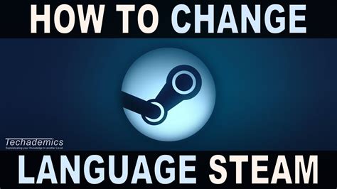 Change Language On Steam YouTube