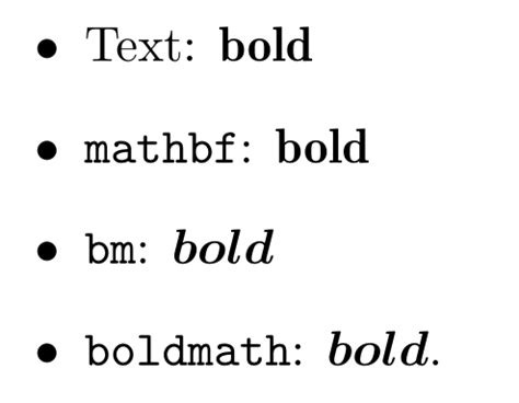 Change The Bold Text In Math Mode To Normal Tex Latex Stack Exchange