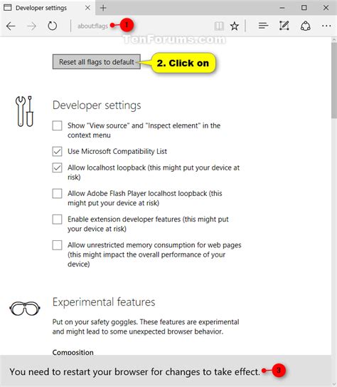Change about:flags Settings and Features in Microsoft Edge - Windows 10 Help Forums (2025)