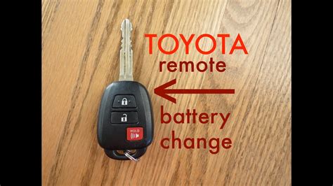 Change battery in toyota key fob. Follow these steps: For a newer Toyota model, find the hidden key that can be pulled out and inserted into a slot that opens the case. For older models, find the noticeable notch on the case and use a thin object to pry it open. Gently lift up the circuit board to expose the battery below. Take a moment to write down the type of battery—most ... 