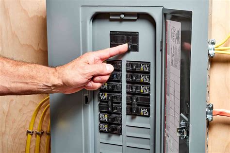 Change breaker panel. Feb 26, 2024 · Replacing an electrical panel on average can cost anywhere from $550 to $3,000, but most homeowners pay around $1,300.If your electrical panel has seen better days or it’s not meeting your ... 