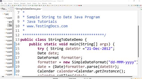 Change date format in java. Date object to a String in Java.  Explore ...