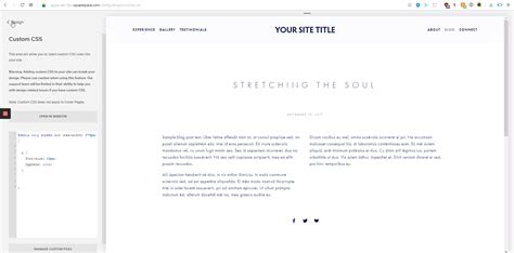 Change font size and remove hyphens on mobiles Squarespace tutorial