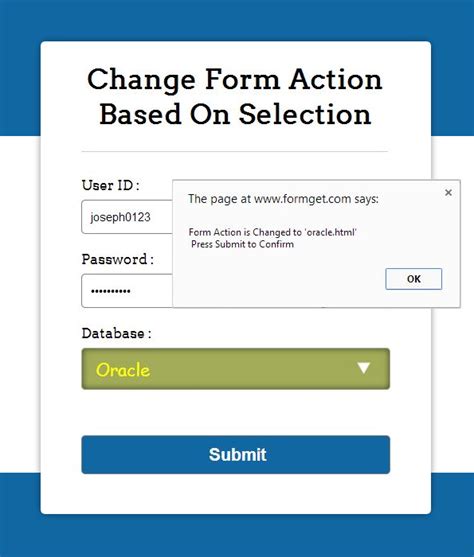 Change form action jquery.  In our example we have created a simple html form containing Select ...