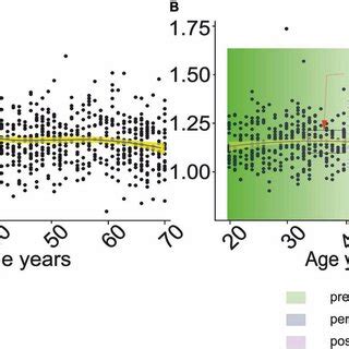 Change in bone mineral density as a function of age in women …