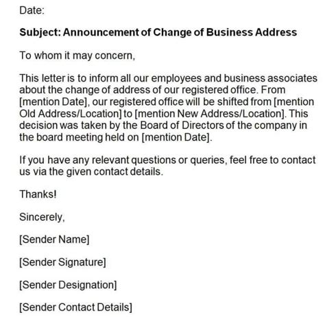 Change of staff letter.  Sincerely, [insert sender&rsquo;s name and role] 3.  Paid...