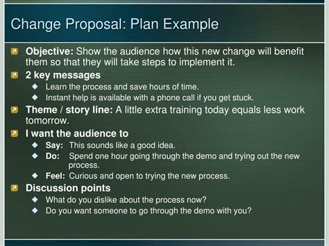 Change proposal. Things To Know About Change proposal. 