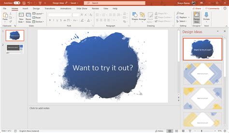 Change slide design in powerpoint