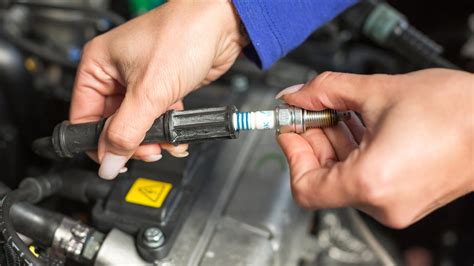 Change spark plugs. The general rule of thumb about how often to change spark plugs is that they should be replaced after about 100,000 miles of driving. Your vehicle manufacturer likely recommends a specific interval, so review the suggested maintenance schedule in your owner’s manual to see how often to change spark plugs in your make and model. 
