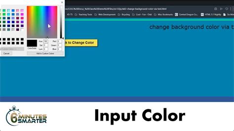 Change the background color of an Input Field using JS