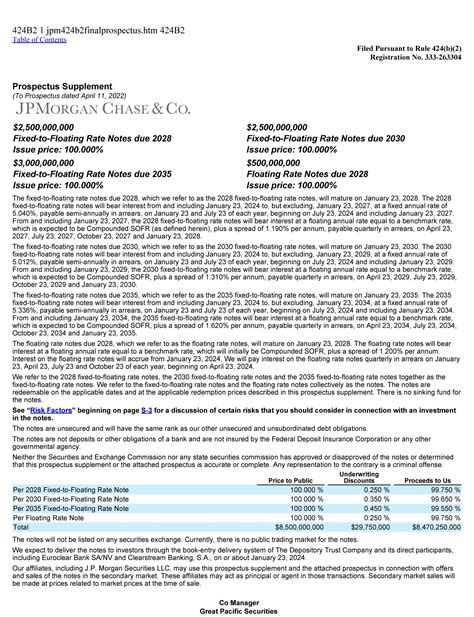 Change to the investment policy of JPMorgan Pacific Securities …