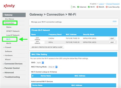 Change wifi name xfinity. Visit 10.0.0.1. As long as you haven’t changed the credentials, you can use the username admin and the password password to log in. Go to Gateway > Connection > WiFi. Press EDIT next to your wireless network. Edit your new password. (You can change the network name too, if you wish.) Click SAVE SETTINGS. 