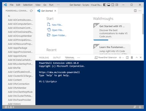 Change windows settings with powershell.  Learn how to run Ubuntu, Visual Studio Code or Visual ...