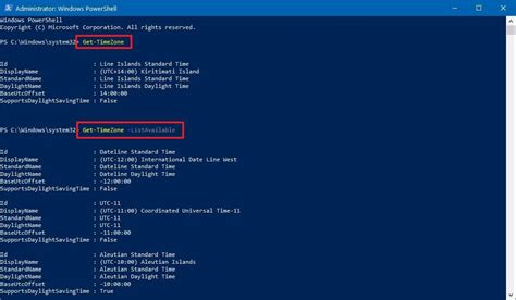 Change windows settings with powershell.  The Set-TimeZone cmdlet sets the...
