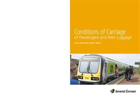 Changes to Conditions of Carriage #1-E, Coal Conditions of …