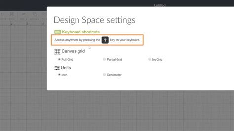 Changing Canvas Settings Introduction to Design Space Tutorials for Beginners YouTube