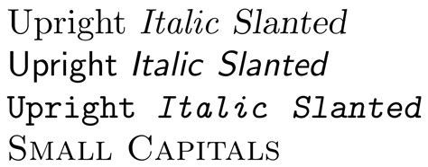 Changing Font Style in LaTeX