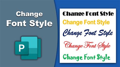Changing Font in Microsoft Publisher YouTube