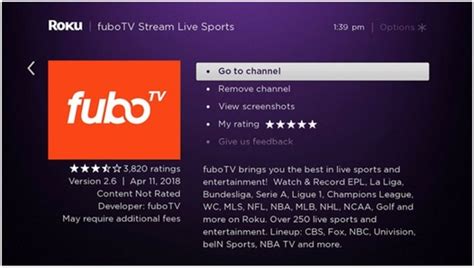 Changing Fubo Subscription - Roku Community